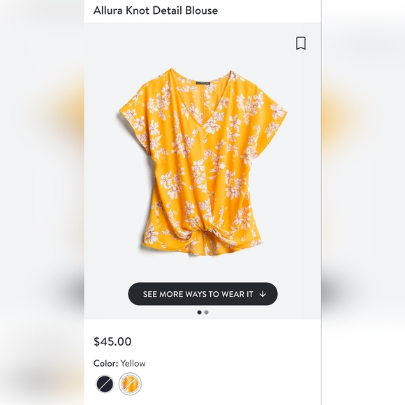 West Kei Knot Blouse - Picture 1 of 6